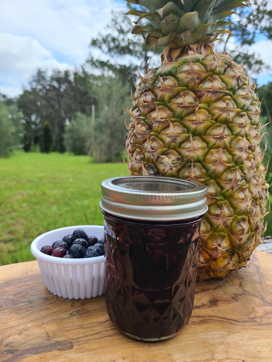 Blueberry Pineapple Passionfruit Vanilla Bean Sauce